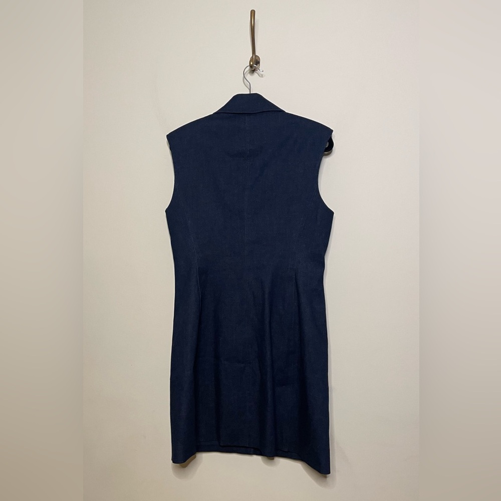 Veronica Beard Serina Denim Minidress in Dark Oxford - Picture 8 of 9